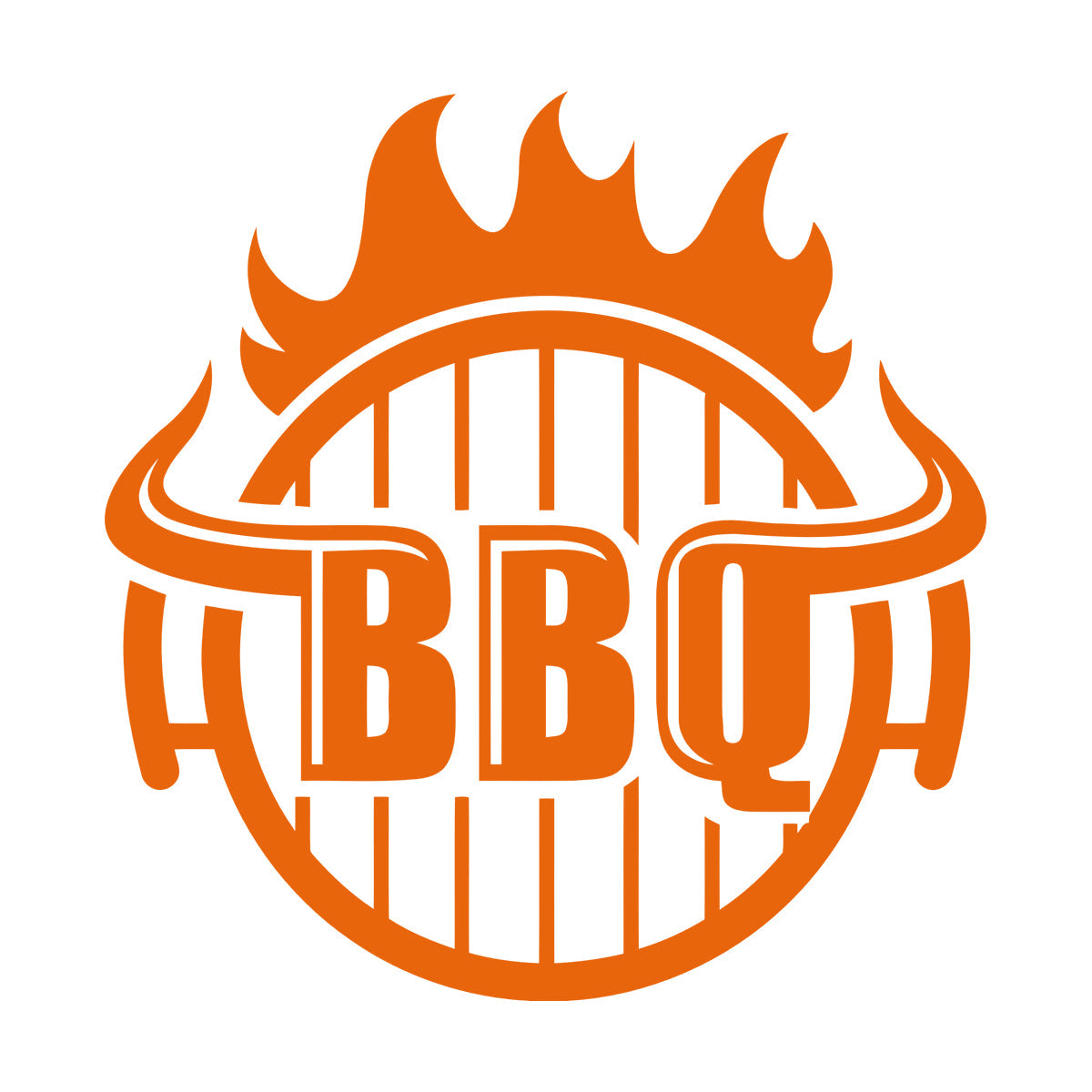 Bbq Hot Grill Logo Good Beef Burger Steak Kitchen Lettering Decals Waterproof