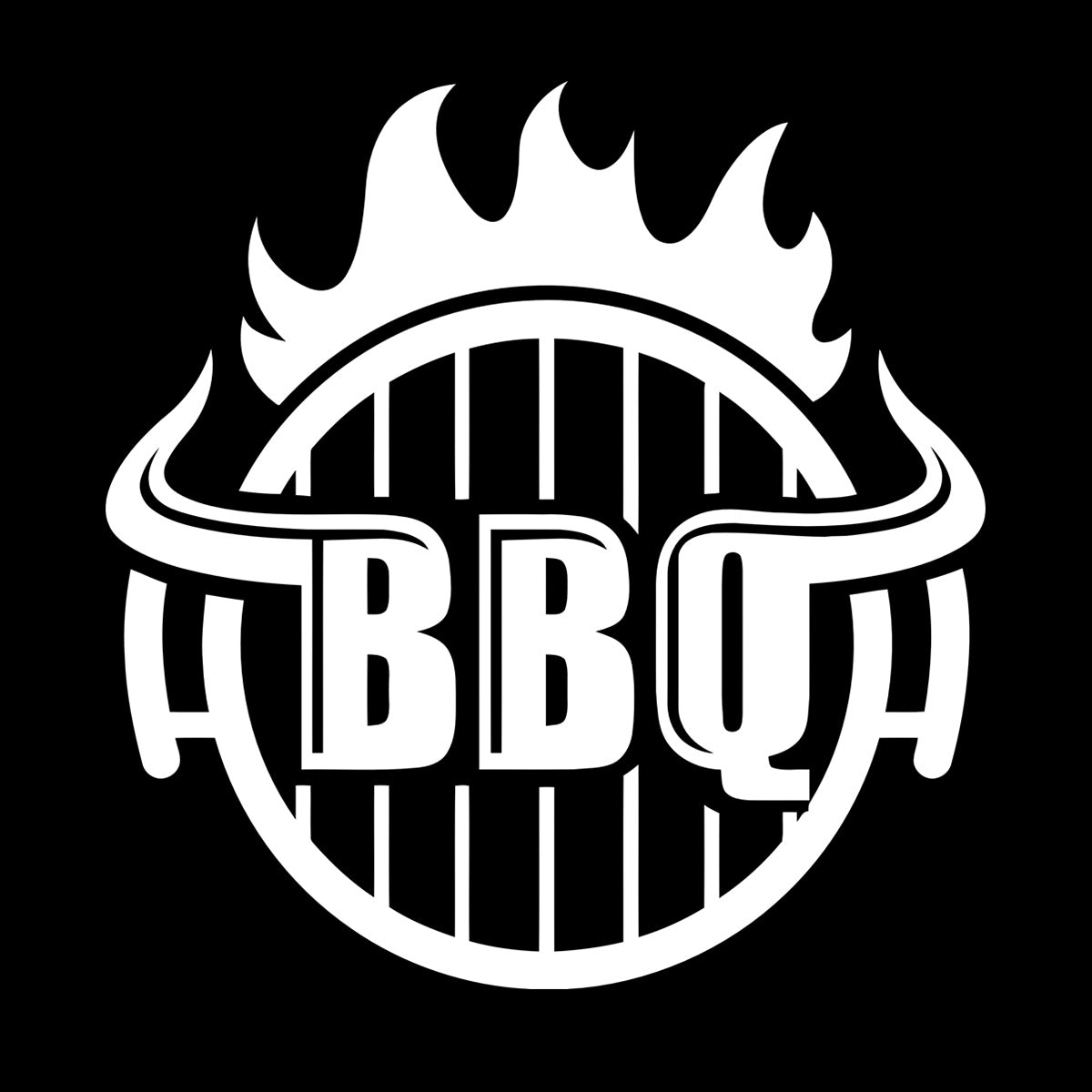Bbq Hot Grill Logo Good Beef Burger Steak Kitchen Lettering Decals Waterproof