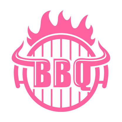 Bbq Hot Grill Logo Good Beef Burger Steak Kitchen Lettering Decals Waterproof