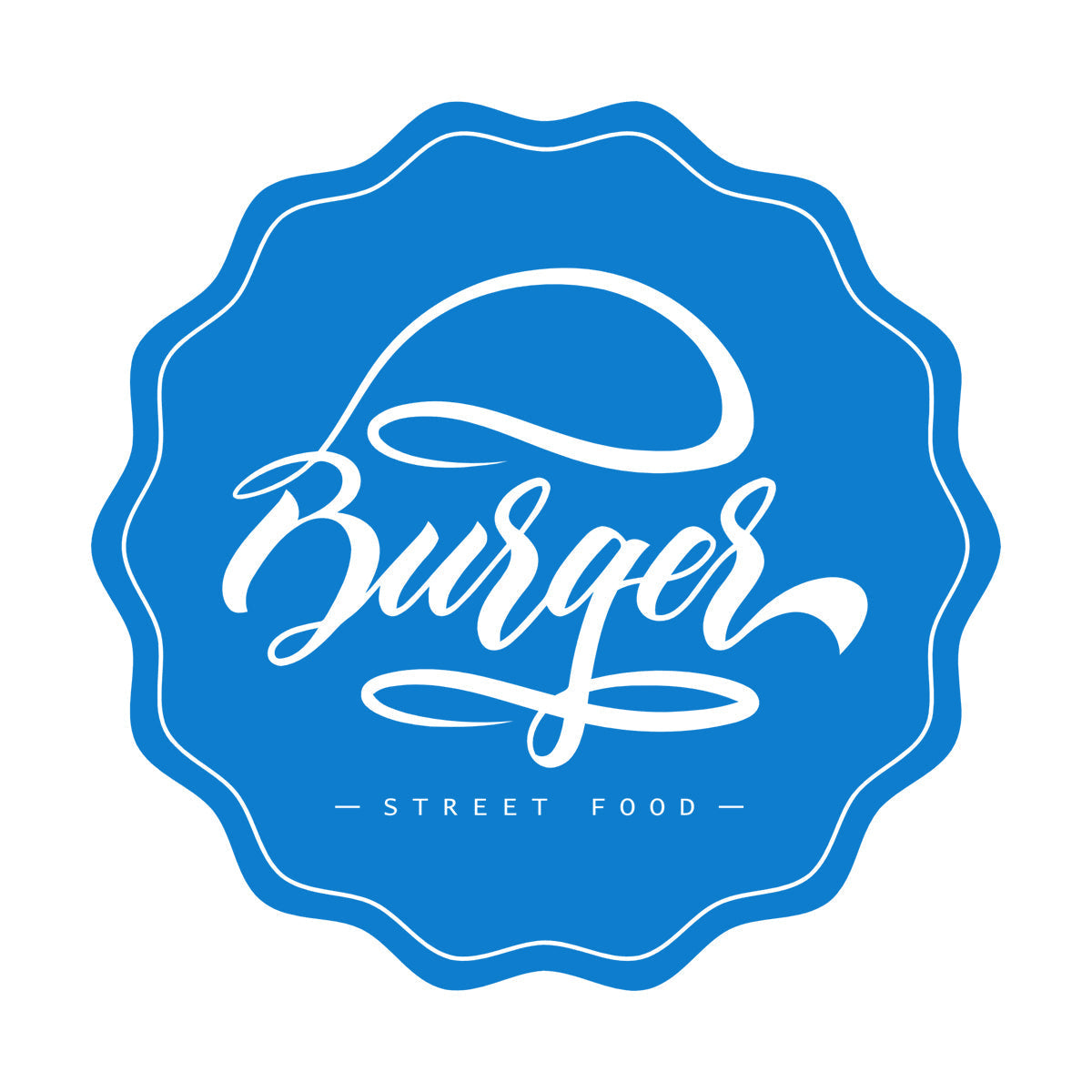 Wall Decals Pvc Kitchen Burger Fast Street Food Cafe It Won'T Fall Off