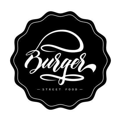 Wall Decals Pvc Kitchen Burger Fast Street Food Cafe It Won'T Fall Off