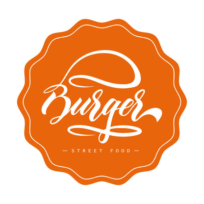 Wall Decals Pvc Kitchen Burger Fast Street Food Cafe It Won'T Fall Off