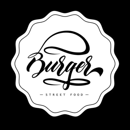 Wall Decals Pvc Kitchen Burger Fast Street Food Cafe It Won'T Fall Off