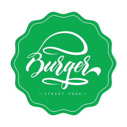 Wall Decals Pvc Kitchen Burger Fast Street Food Cafe It Won'T Fall Off