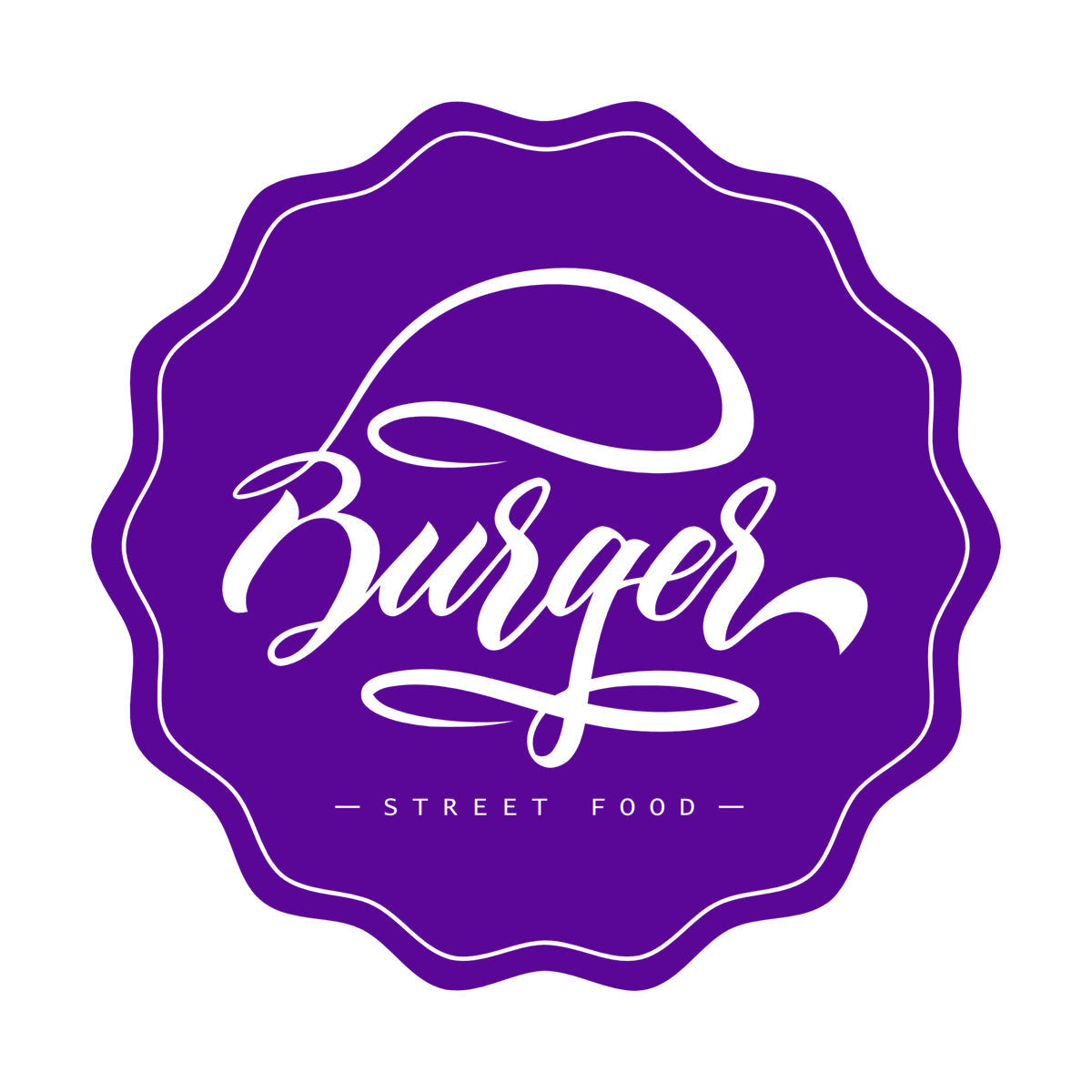 Wall Decals Pvc Kitchen Burger Fast Street Food Cafe It Won'T Fall Off