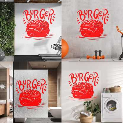 Lettering Stickers Kitchen Fast Food Burger Restaurant Cafe Personalized Customization