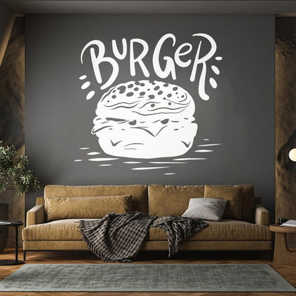 Lettering Stickers Kitchen Fast Food Burger Restaurant Cafe Personalized Customization
