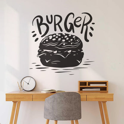 Lettering Stickers Kitchen Fast Food Burger Restaurant Cafe Personalized Customization