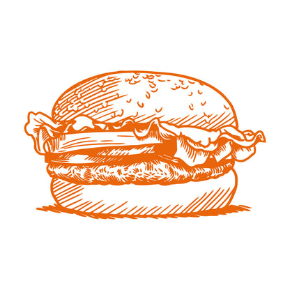 Wall Decals Paster Paper Kitchen Burger Fast Food Cafe Restaurant Can Modify And Add Information