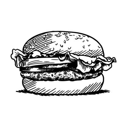 Wall Decals Paster Paper Kitchen Burger Fast Food Cafe Restaurant Can Modify And Add Information