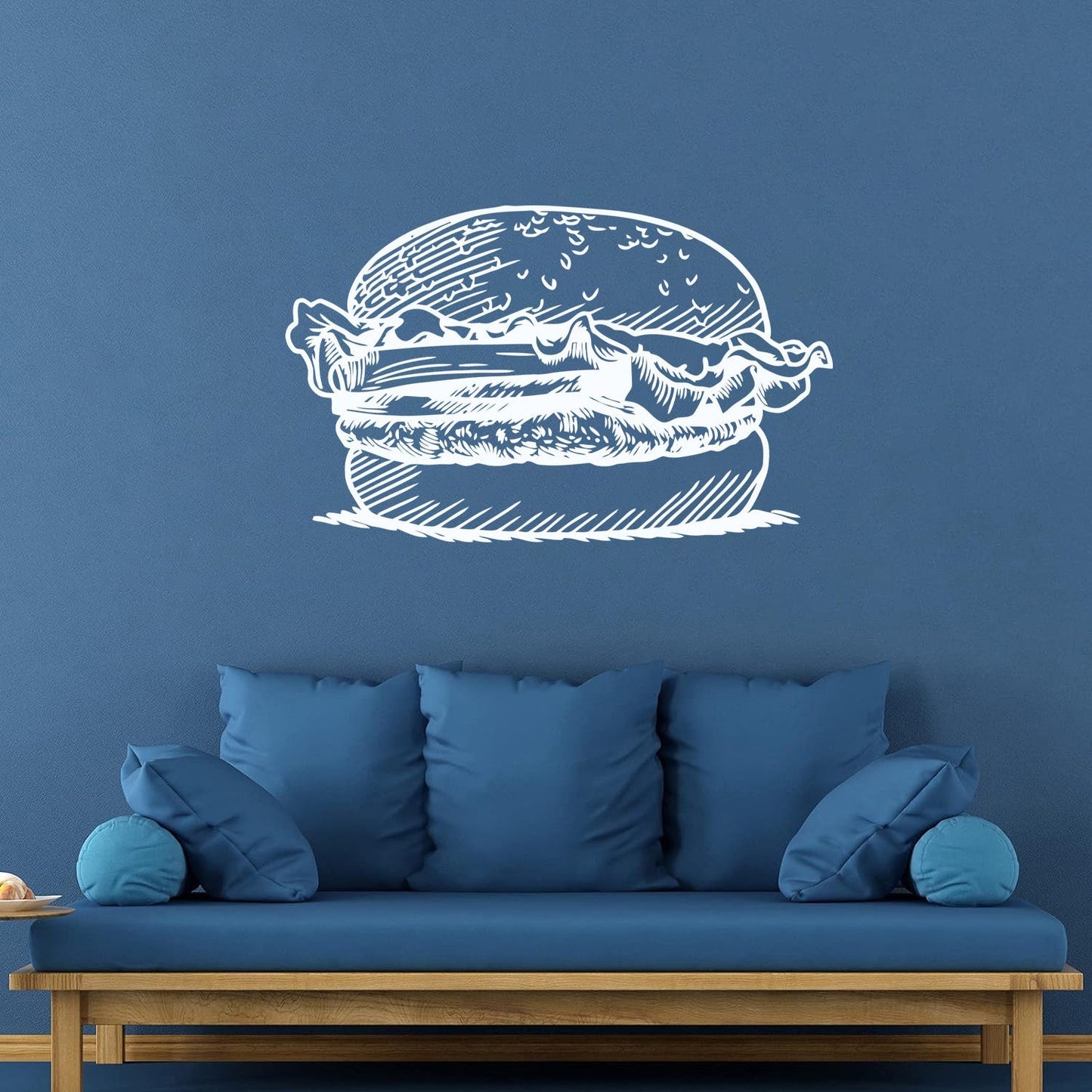 Wall Decals Paster Paper Kitchen Burger Fast Food Cafe Restaurant Can Modify And Add Information