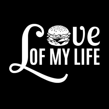 Vinyl Wall Stickers Phrase Love Burger Fast Food Cafe Restaurant Art Decoration