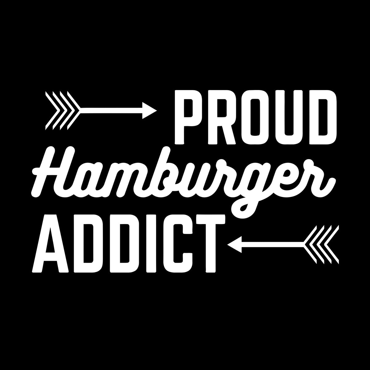 Wall Decals Proud Hamburger Addict Cafe Lettering Fast Food Wall Beautification