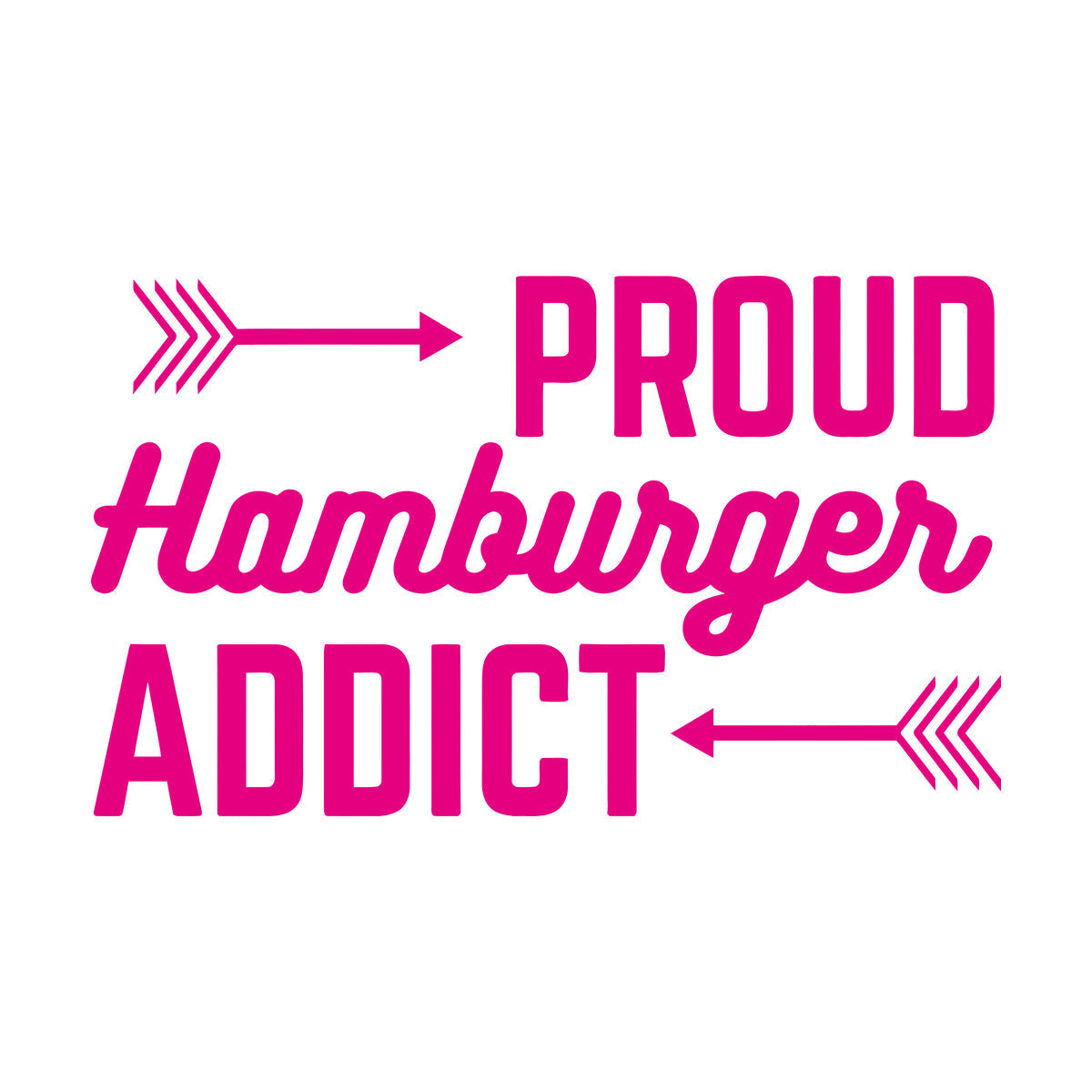Wall Decals Proud Hamburger Addict Cafe Lettering Fast Food Wall Beautification