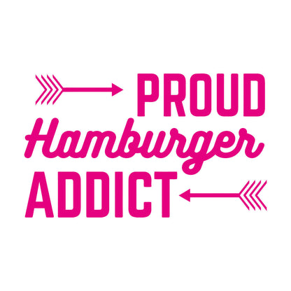 Wall Decals Proud Hamburger Addict Cafe Lettering Fast Food Wall Beautification