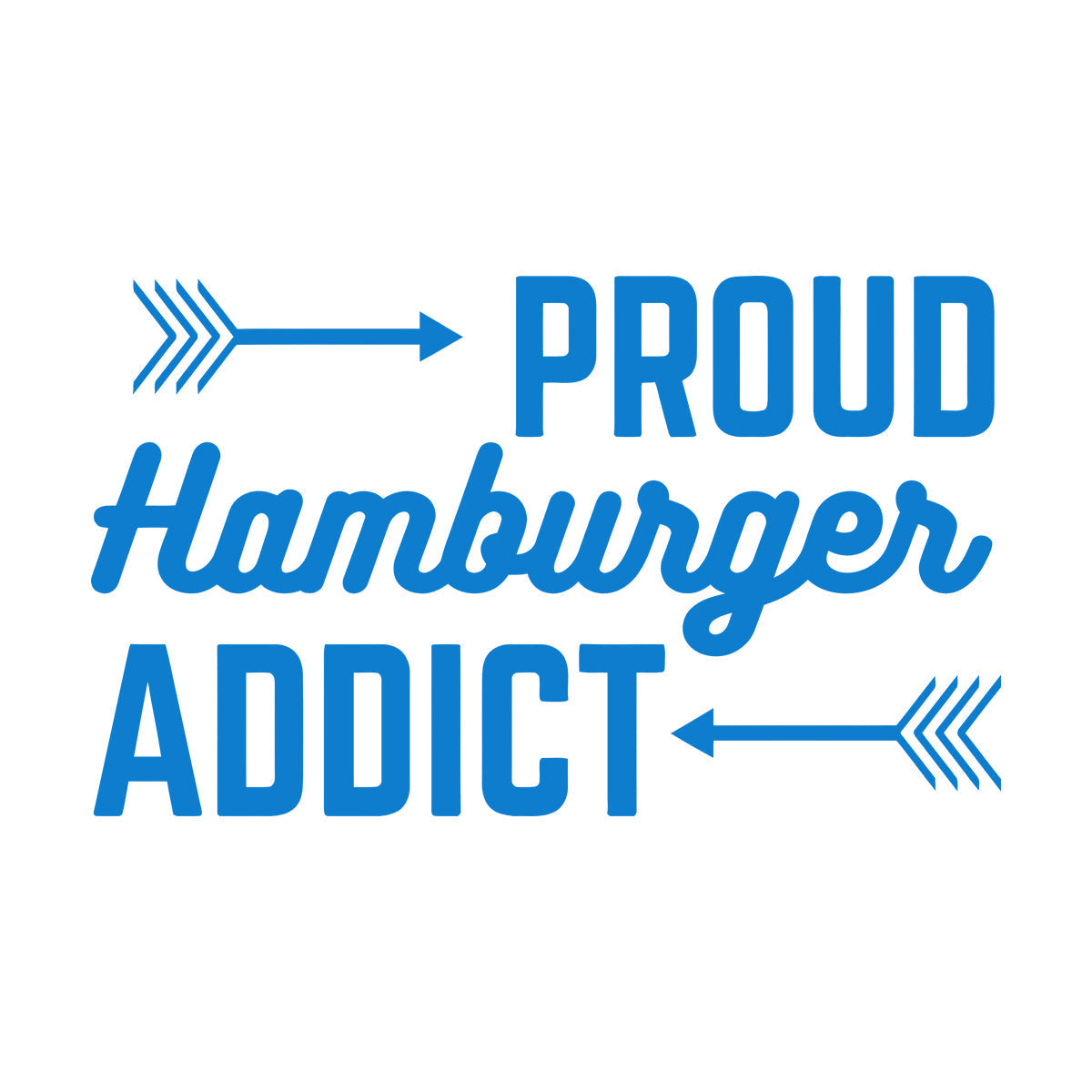 Wall Decals Proud Hamburger Addict Cafe Lettering Fast Food Wall Beautification
