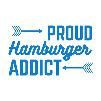 Wall Decals Proud Hamburger Addict Cafe Lettering Fast Food Wall Beautification