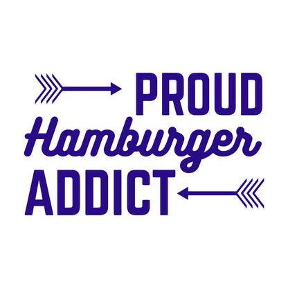 Wall Decals Proud Hamburger Addict Cafe Lettering Fast Food Wall Beautification