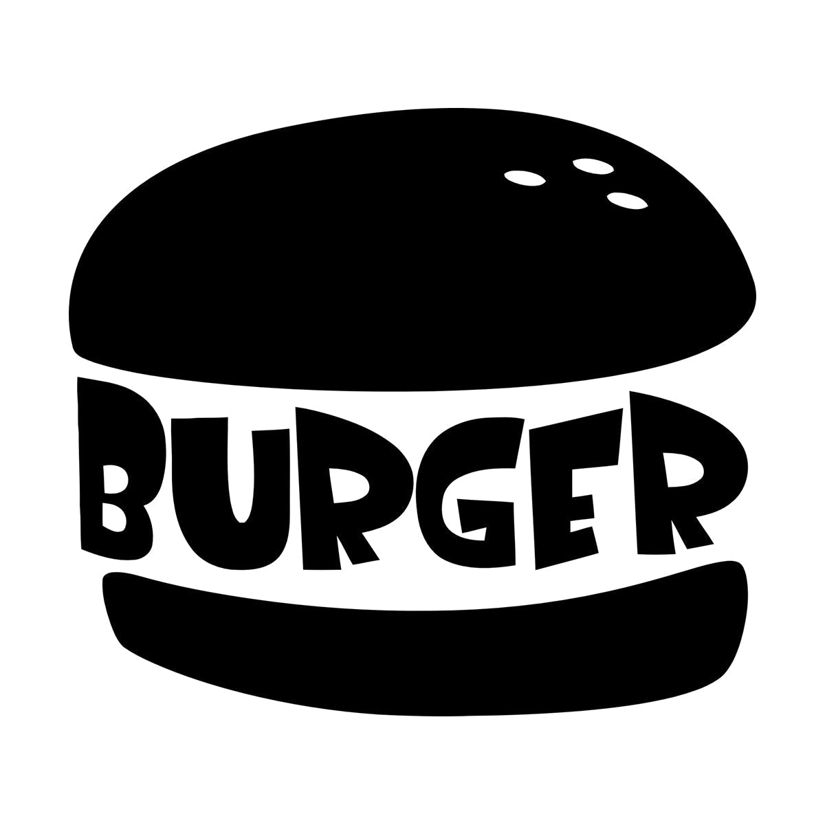 Tasty Burger Fast Food Cafe Restaurant Engraving Decals Window Decals