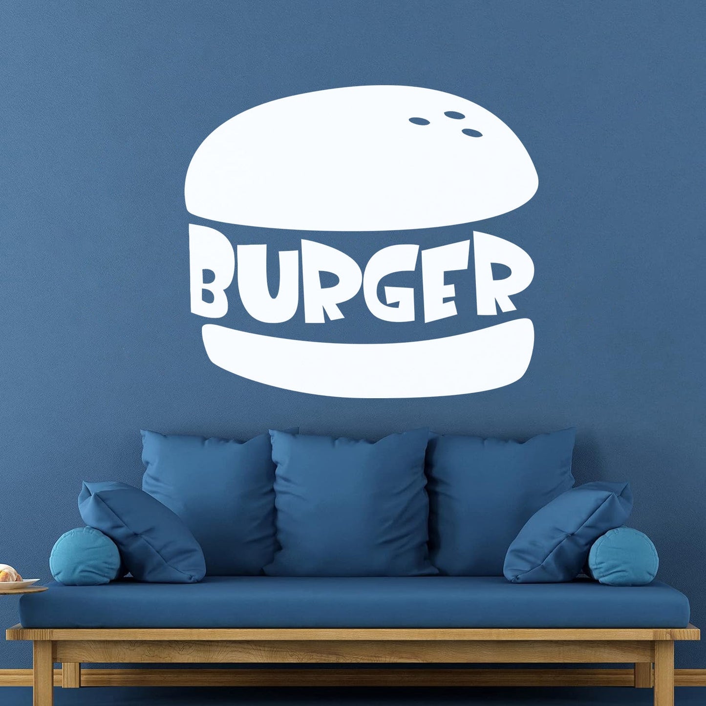 Tasty Burger Fast Food Cafe Restaurant Engraving Decals Window Decals