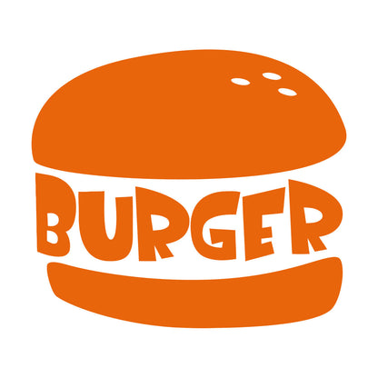 Tasty Burger Fast Food Cafe Restaurant Engraving Decals Window Decals