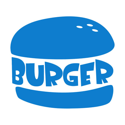 Tasty Burger Fast Food Cafe Restaurant Engraving Decals Window Decals