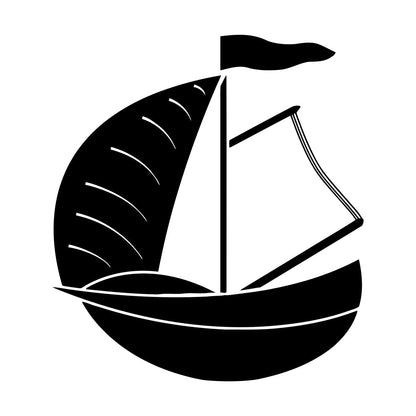 Wall Vinyl Sticker Decor Dinghy Sailing Boat Yacht Water Sports Tattoo Culture