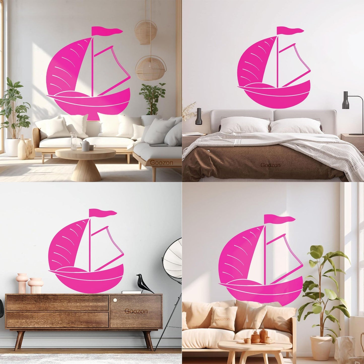 Wall Vinyl Sticker Decor Dinghy Sailing Boat Yacht Water Sports Tattoo Culture