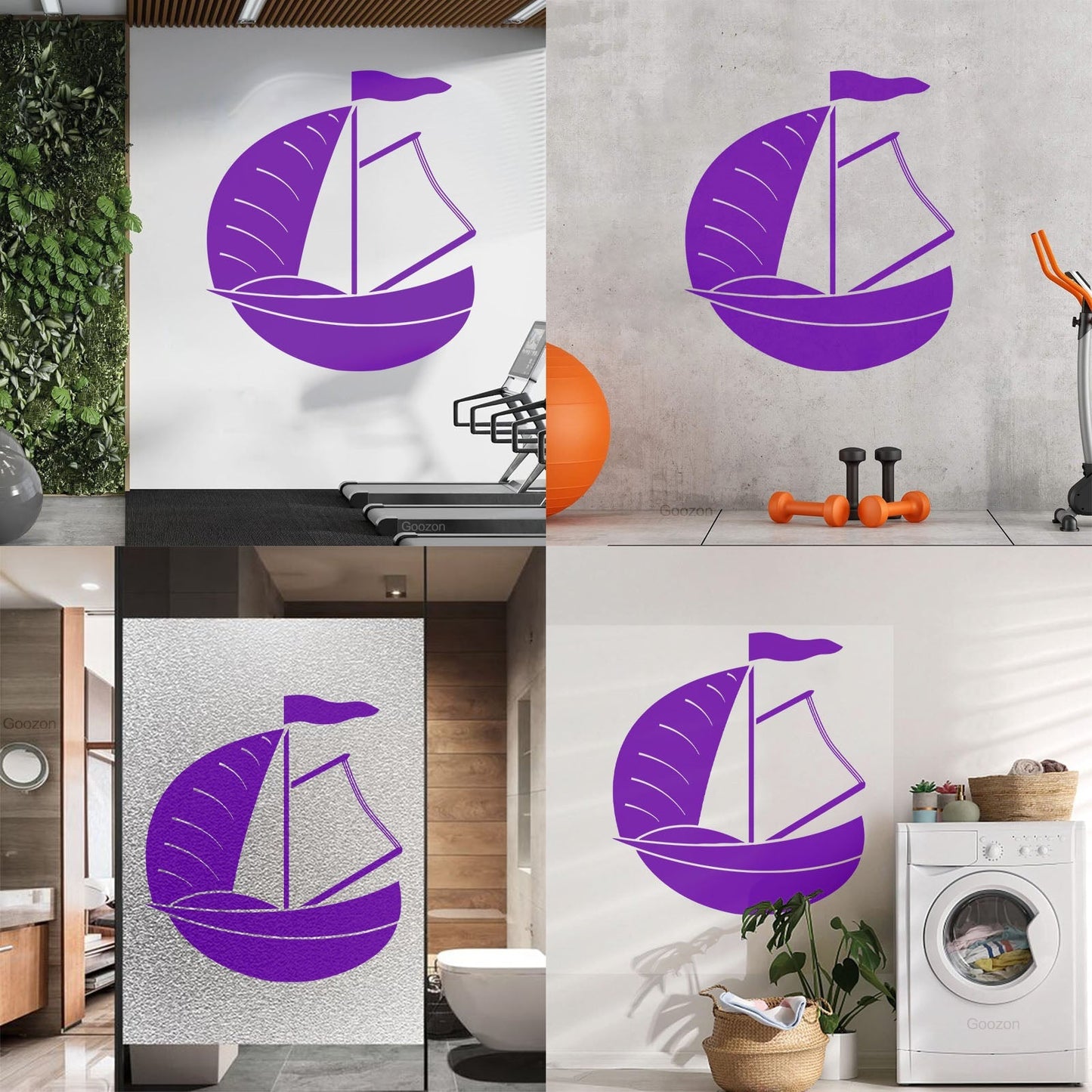 Wall Vinyl Sticker Decor Dinghy Sailing Boat Yacht Water Sports Tattoo Culture