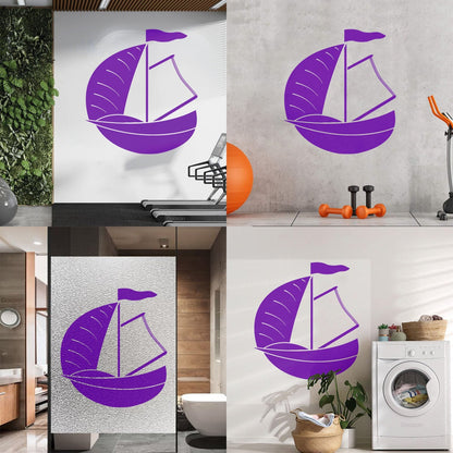 Wall Vinyl Sticker Decor Dinghy Sailing Boat Yacht Water Sports Tattoo Culture