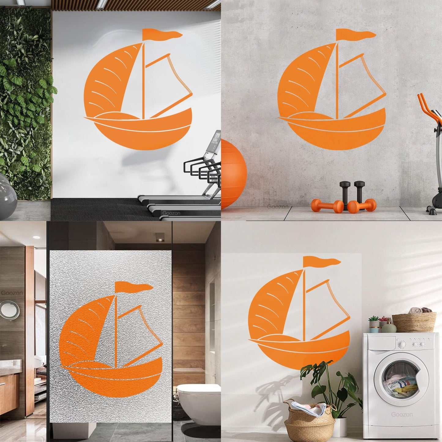 Wall Vinyl Sticker Decor Dinghy Sailing Boat Yacht Water Sports Tattoo Culture