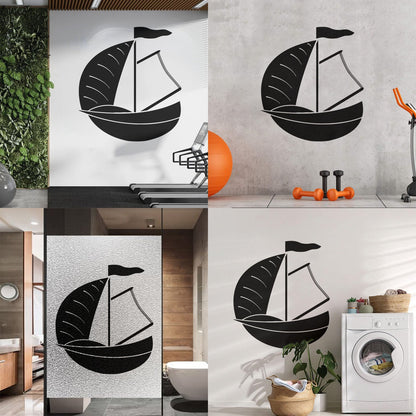 Wall Vinyl Sticker Decor Dinghy Sailing Boat Yacht Water Sports Tattoo Culture