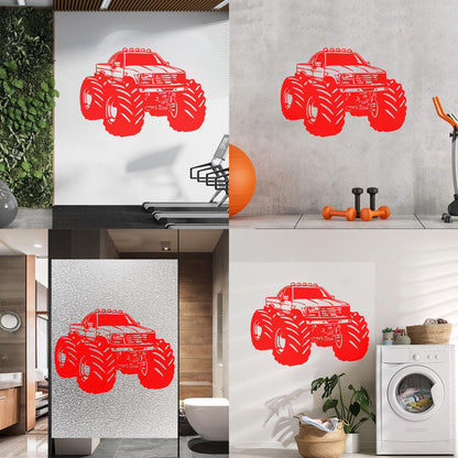 Monster Truck Car Son Garage Wall Decals Pvc Art Mural Painting