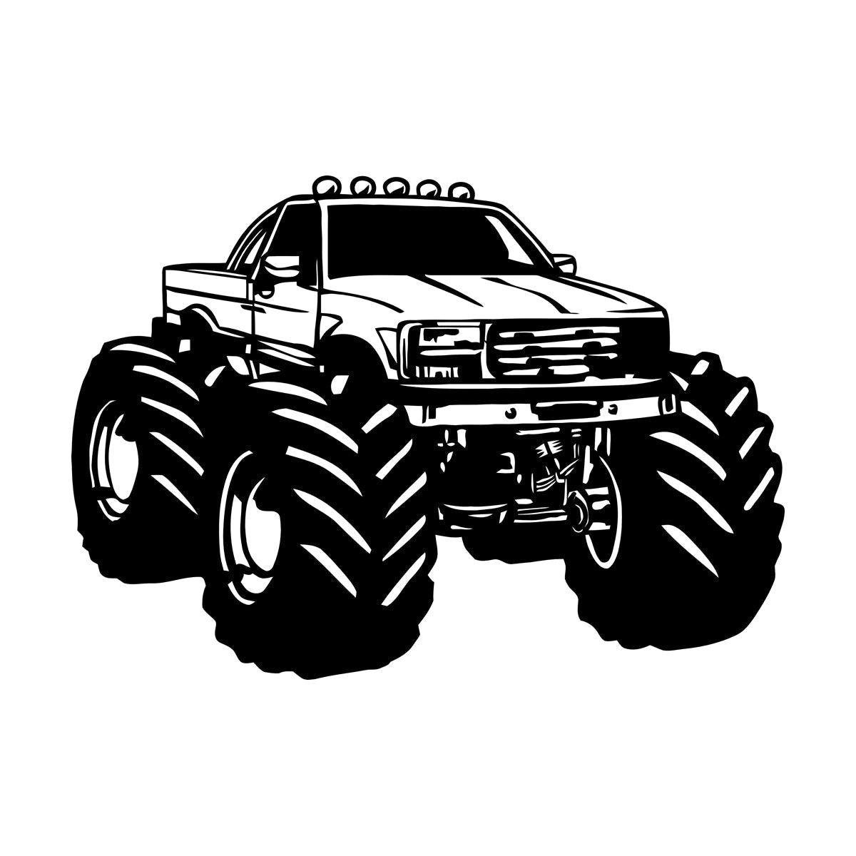 Monster Truck Car Son Garage Wall Decals Pvc Art Mural Painting
