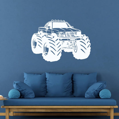 Monster Truck Car Son Garage Wall Decals Pvc Art Mural Painting