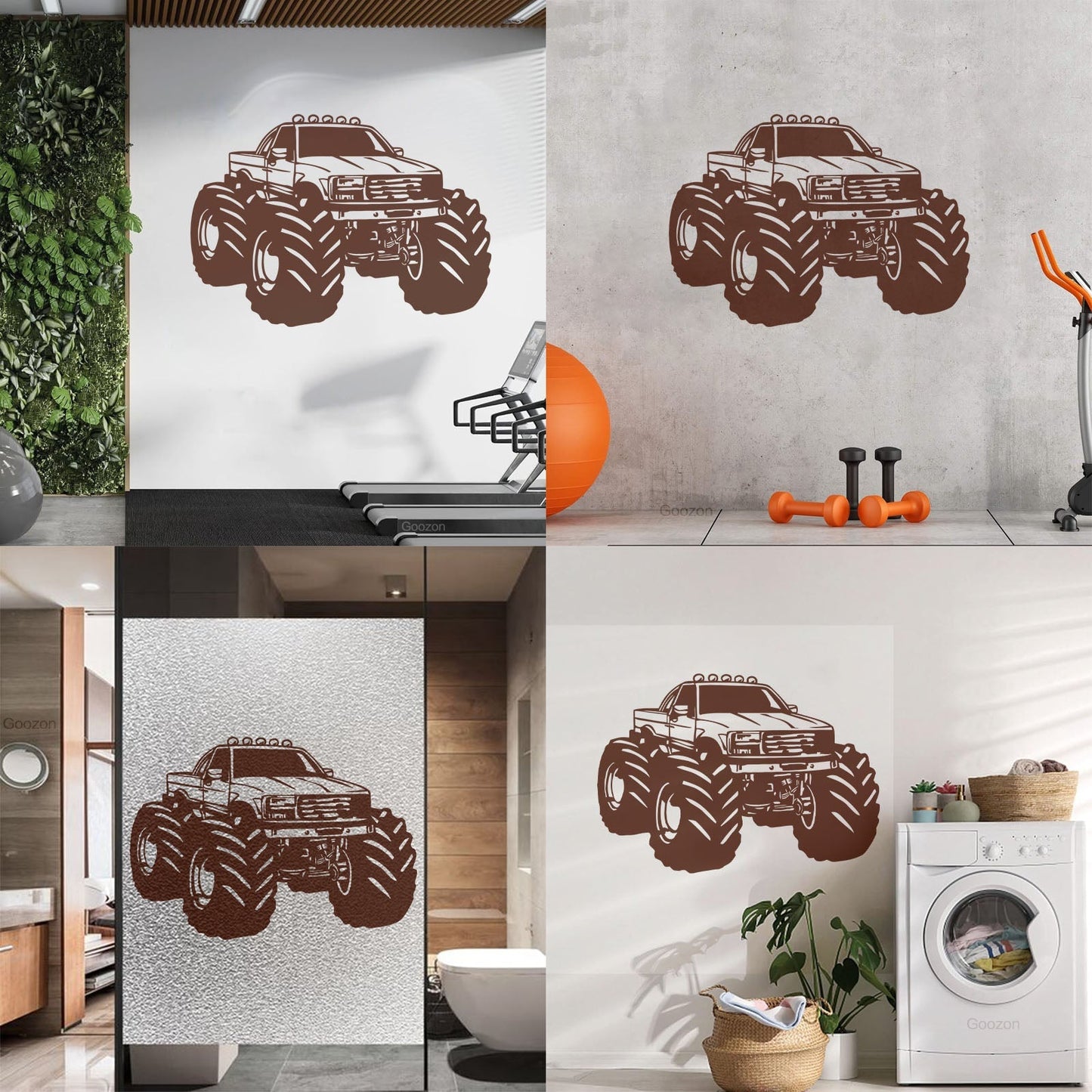 Monster Truck Car Son Garage Wall Decals Pvc Art Mural Painting