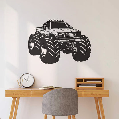 Monster Truck Car Son Garage Wall Decals Pvc Art Mural Painting