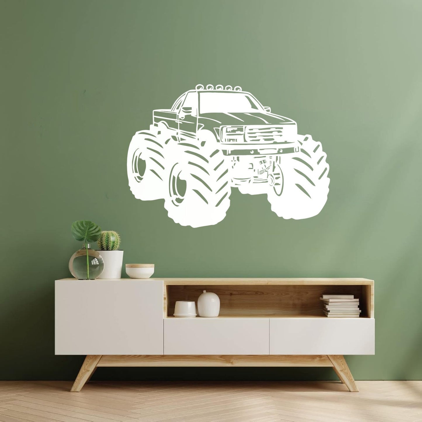 Monster Truck Car Son Garage Wall Decals Pvc Art Mural Painting