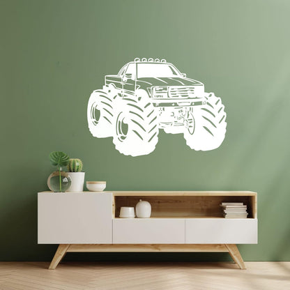 Monster Truck Car Son Garage Wall Decals Pvc Art Mural Painting