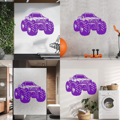 Monster Truck Car Son Garage Wall Decals Pvc Art Mural Painting