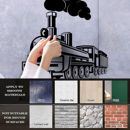 Lettering Stickers Train Steam Railway Boy Toy Shop Multiple Size Options