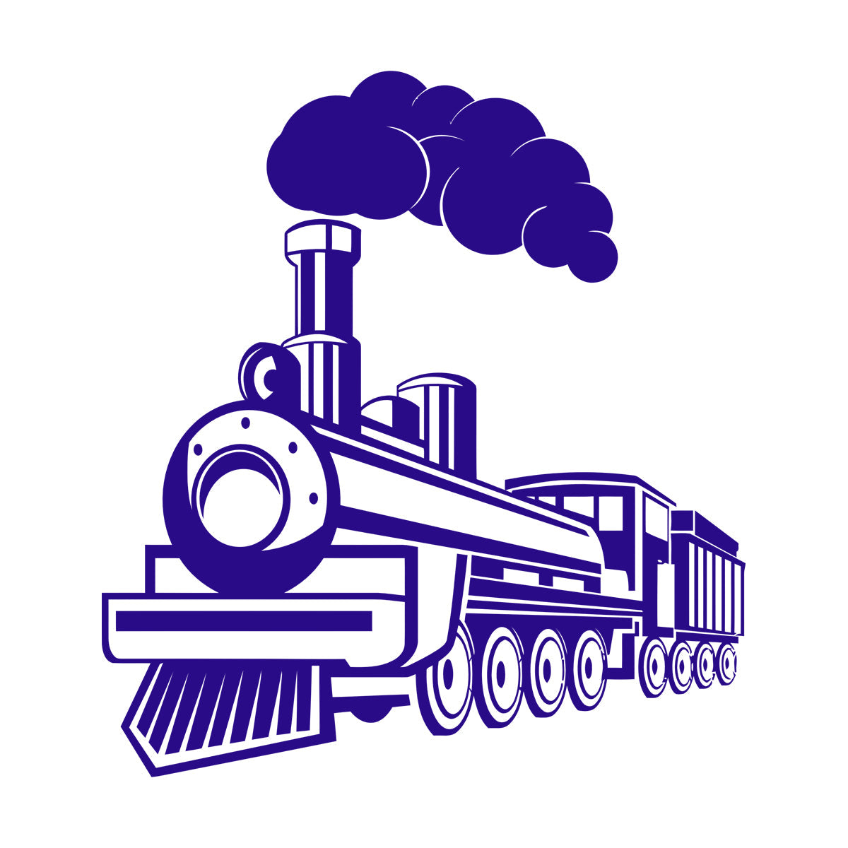 Lettering Stickers Train Steam Railway Boy Toy Shop Multiple Size Options
