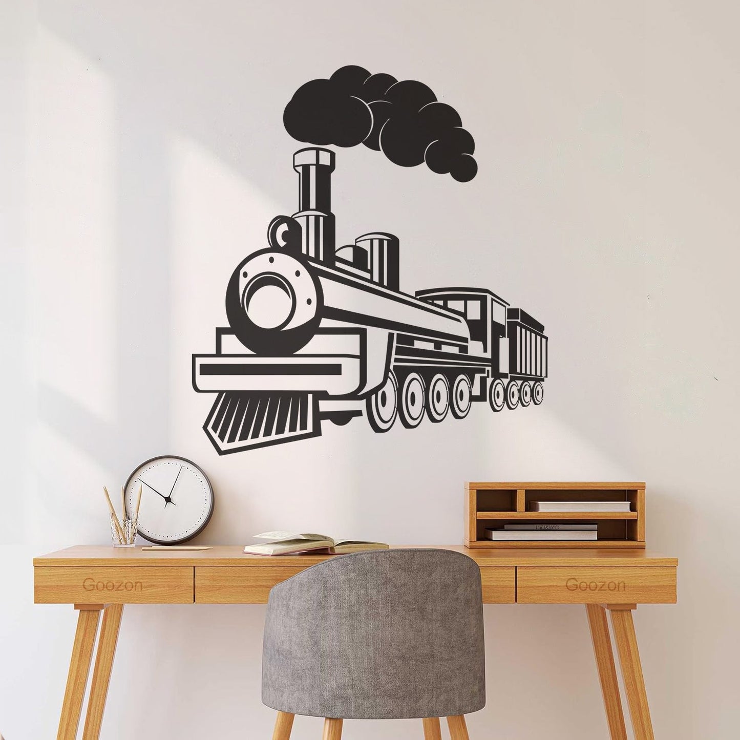 Lettering Stickers Train Steam Railway Boy Toy Shop Multiple Size Options