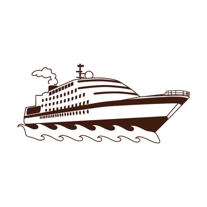 Ship Boat Yacht Children'S Nautical Mural And Wall Vinyl Decal Wall Beautification