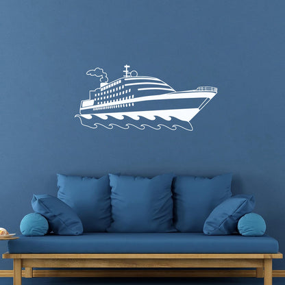 Ship Boat Yacht Children'S Nautical Mural And Wall Vinyl Decal Wall Beautification