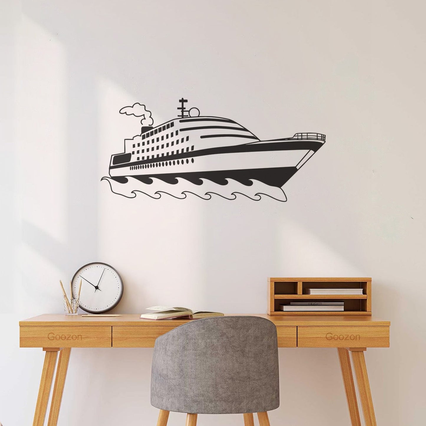 Ship Boat Yacht Children'S Nautical Mural And Wall Vinyl Decal Wall Beautification