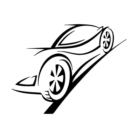 Fine Carving Stickers Car Racing Speed Track Trace Auto Service Glass Stickers