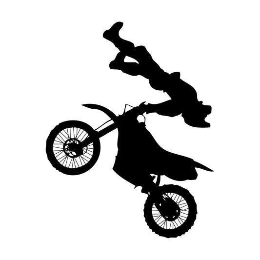 Engraving Stickers Motorcycle Racer Motocross Jump Stunt Performer Self Adhesive