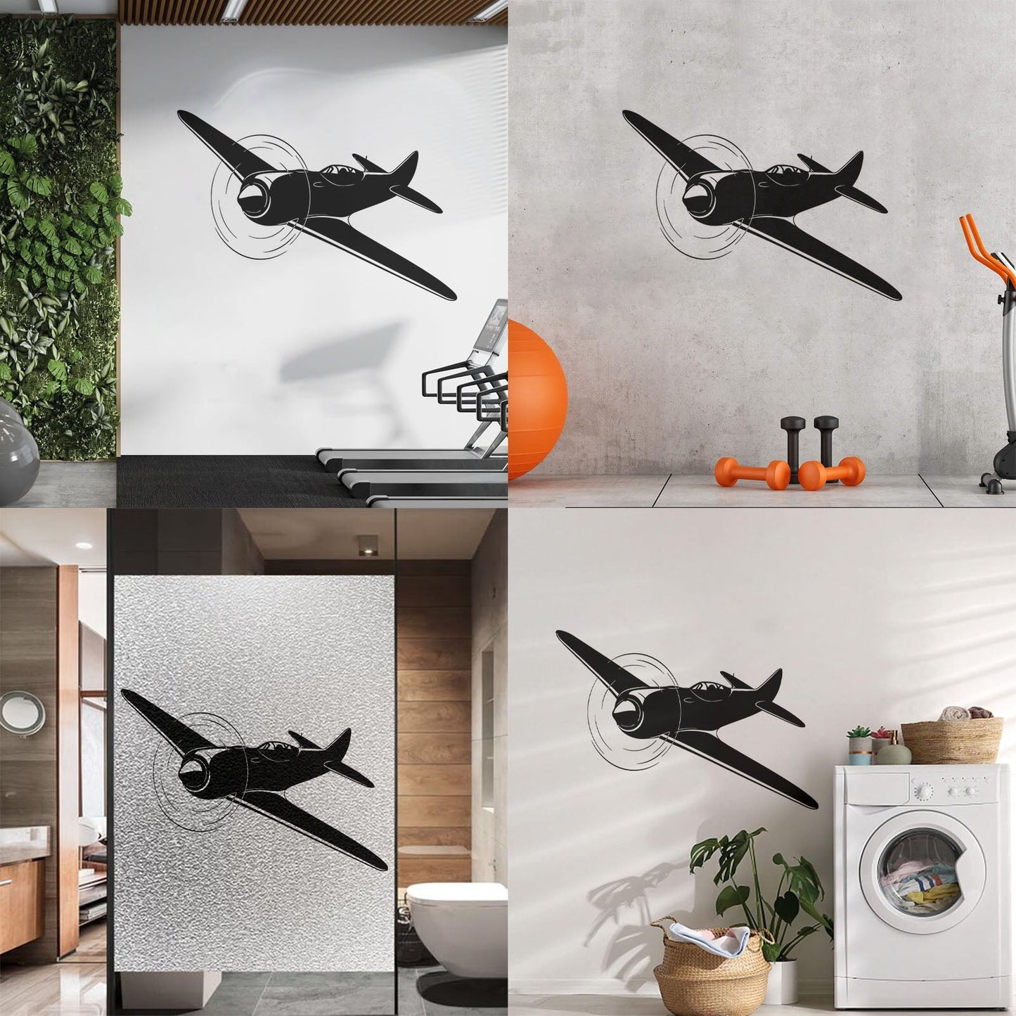 Aircraft Airplane Plane Pilot Aviator Lettering Stickers Equipped With Transfer Film Kit