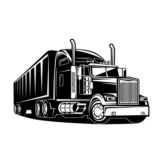 American Driver Truck Trucking Company Service Wall Stickers Paster Paper Can Modify And Add Information